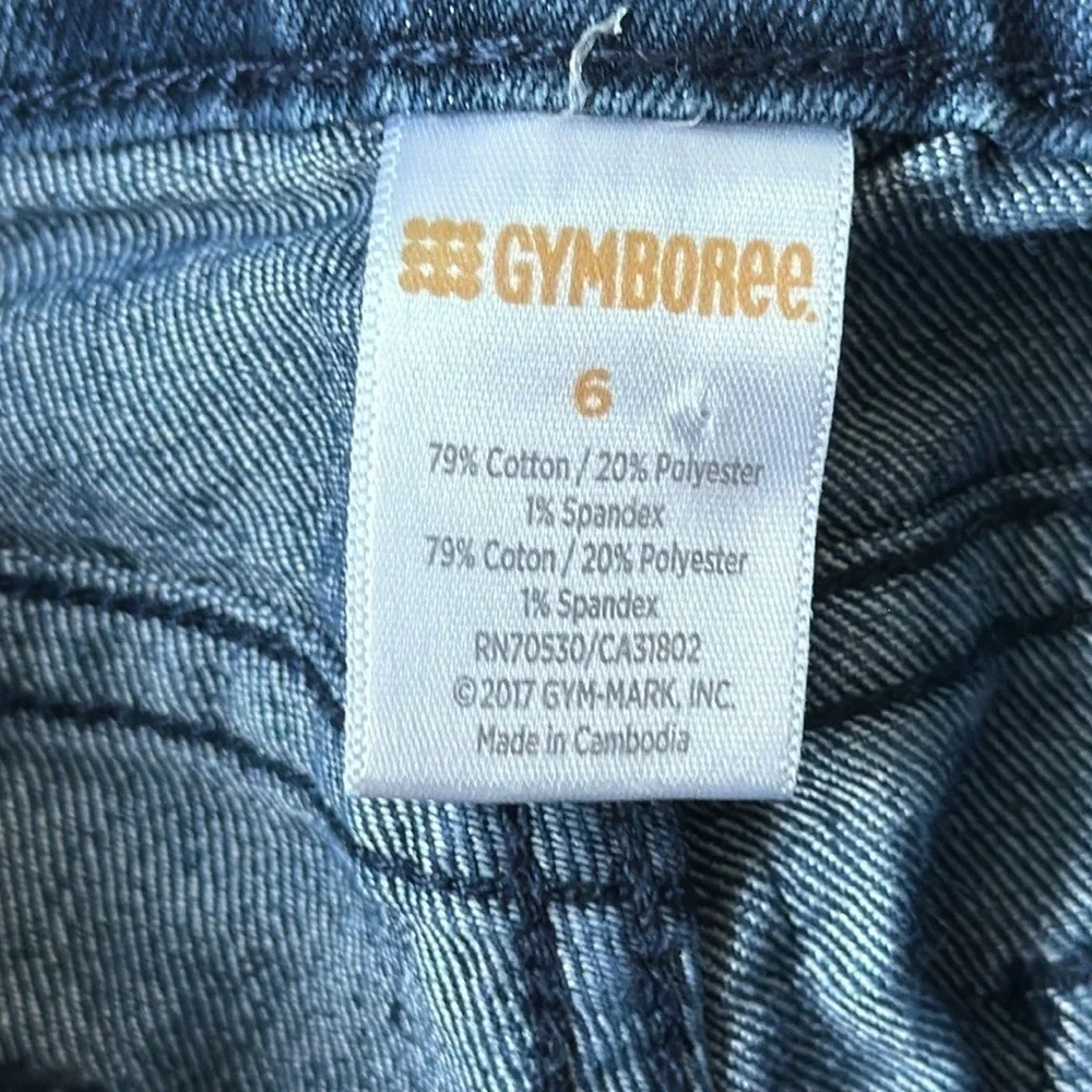 Gymboree jeans girls size 6 blue denim adjustable waist